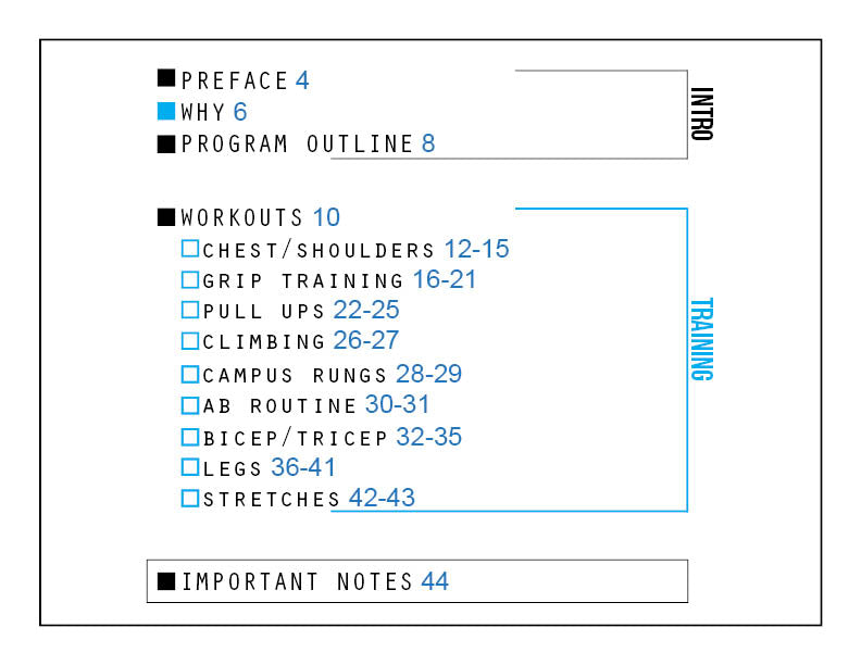 Foundation Training Plan for Rock Climbers